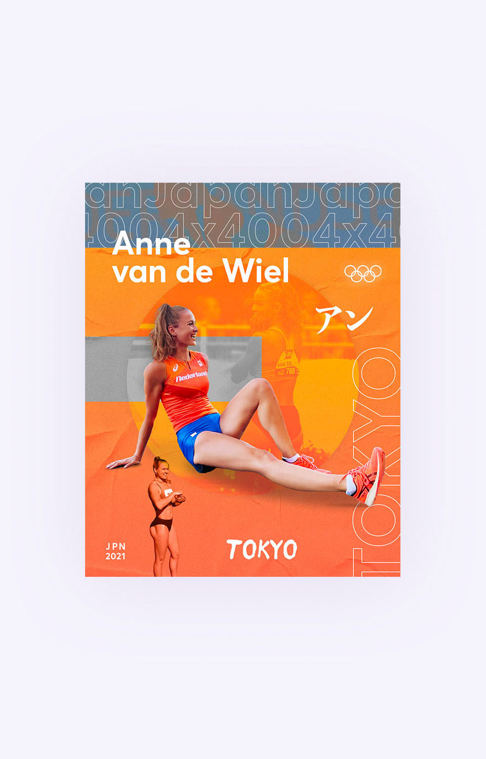 Anne van de Wiel Olympics poster
