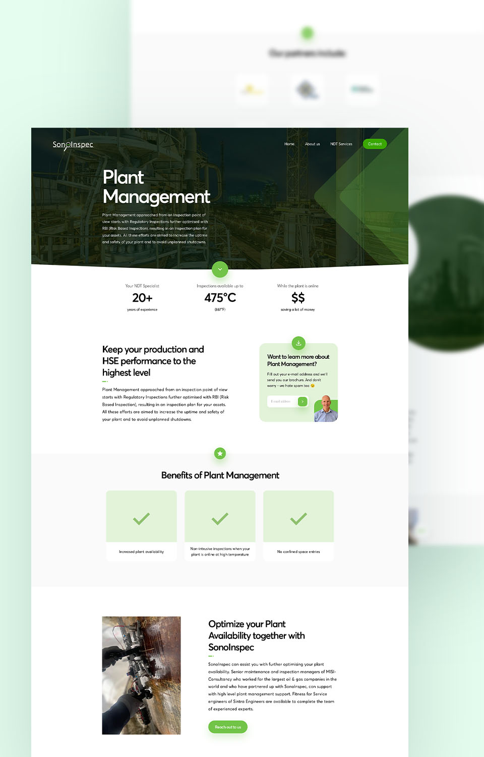 SonoInspec site preview